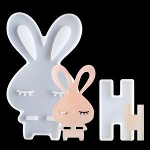 New Sleepy Bunny Mobile Cell Phone Stand resin mold